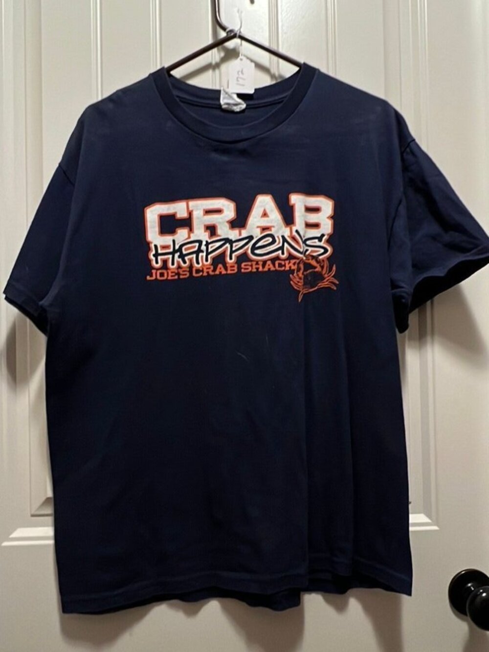 Blue Joe's Crab Shack Graphic Tee Size L
